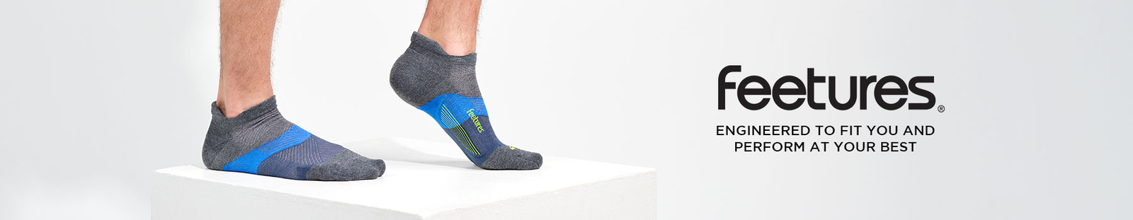 Feetures High Performance Running Sock Cushion Crew –