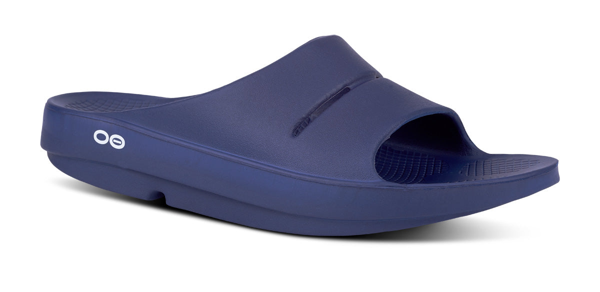 OOFOS Women&#39;s OOahh Slide - Navy