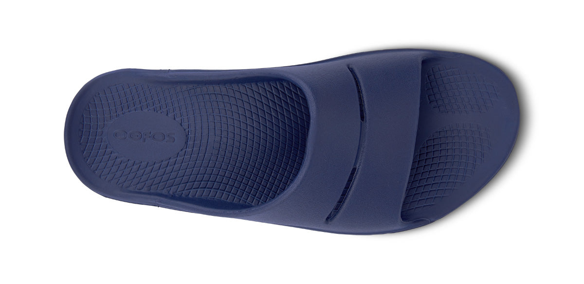 OOFOS Men&#39;s OOahh Slide - Navy