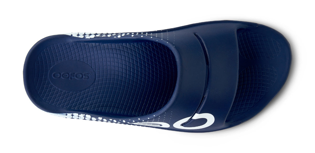 OOFOS Men&#39;s OOahh Sport Slide - Navy Matrix