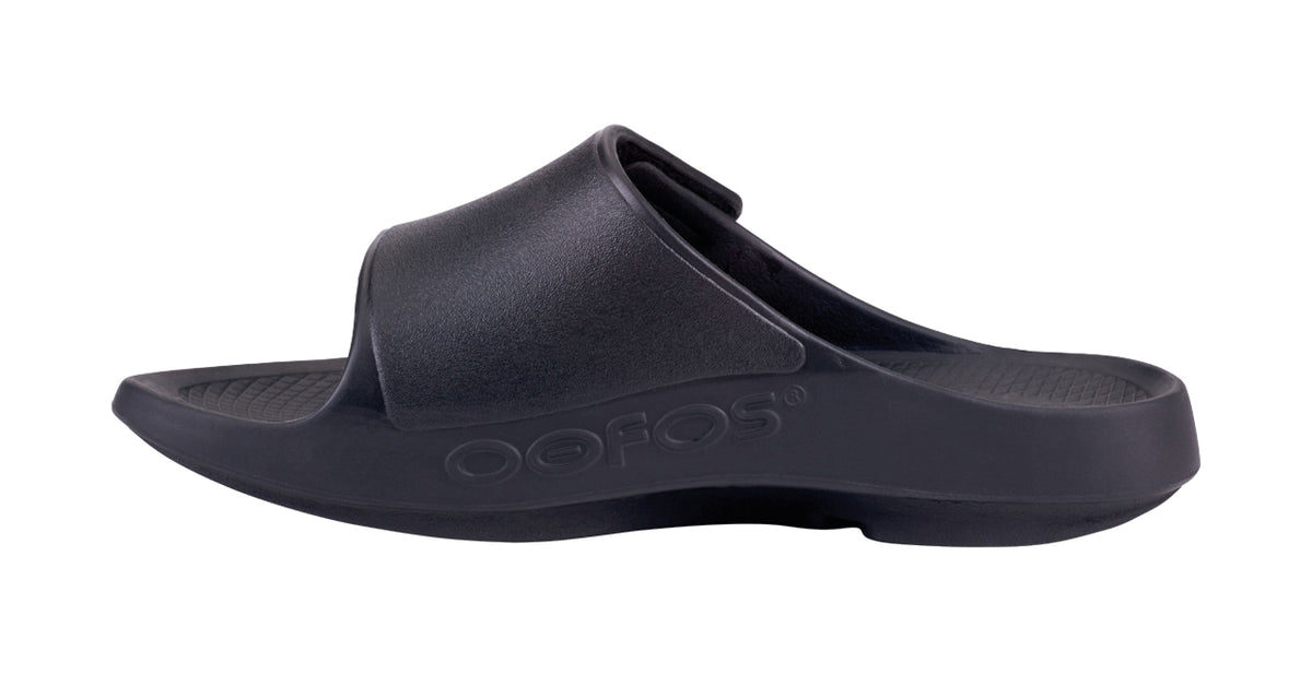 OOFOS Women&#39;s OOahh Sport Flex Slide - Black Matte