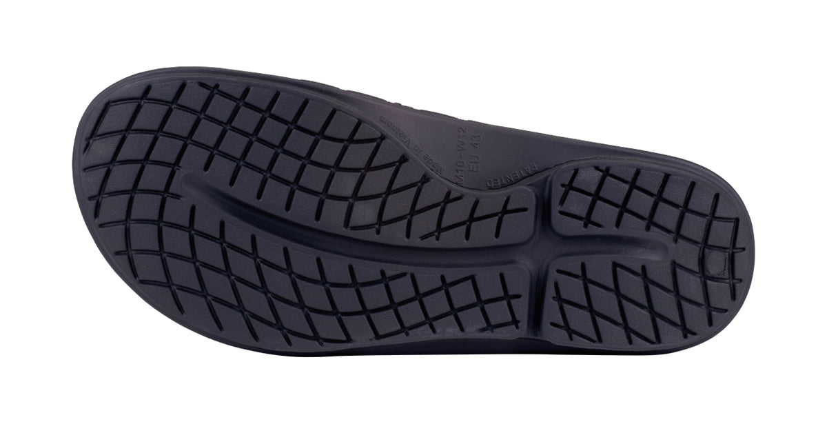 OOFOS Men&#39;s OOahh Sport Flex Slide - Black Matte