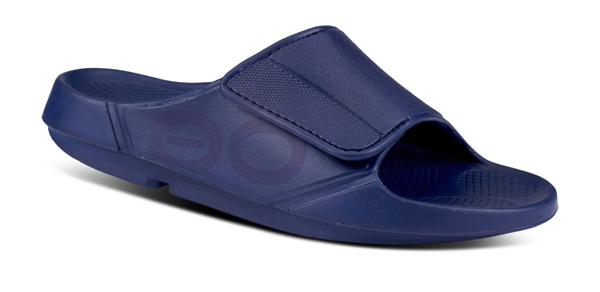 OOFOS Men&#39;s OOahh Sport Flex Slide - Navy