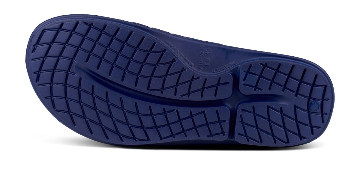 OOFOS Men&#39;s OOahh Sport Flex Slide - Navy