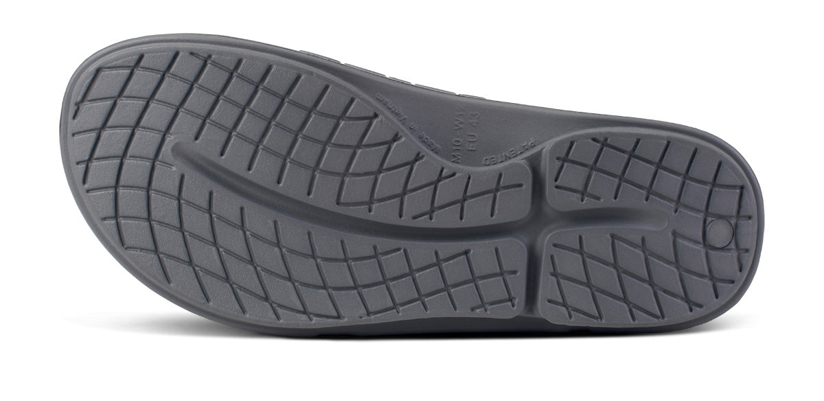 OOFOS Men&#39;s OOahh Sport Flex Slide - Slate