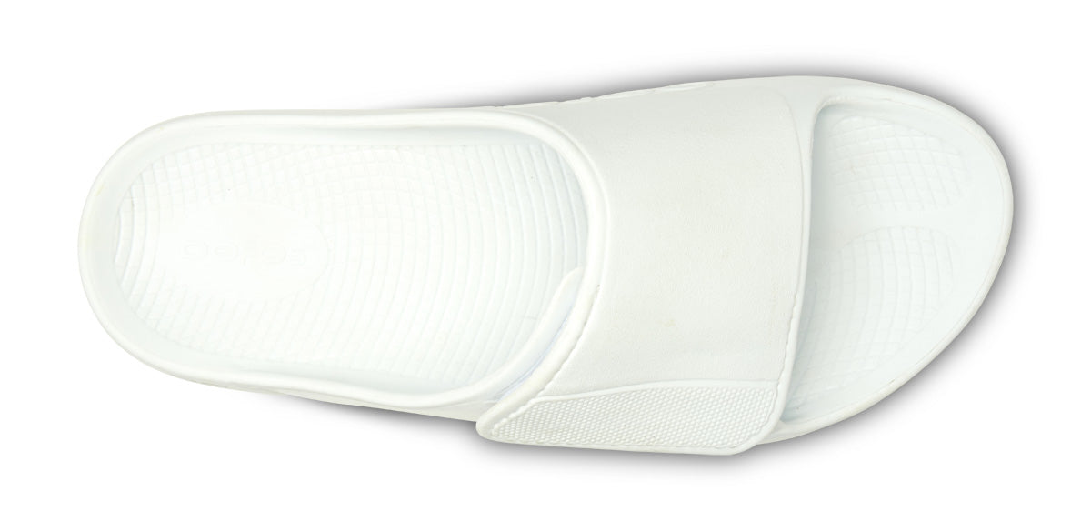 OOFOS Men&#39;s OOahh Sport Flex Slide - White