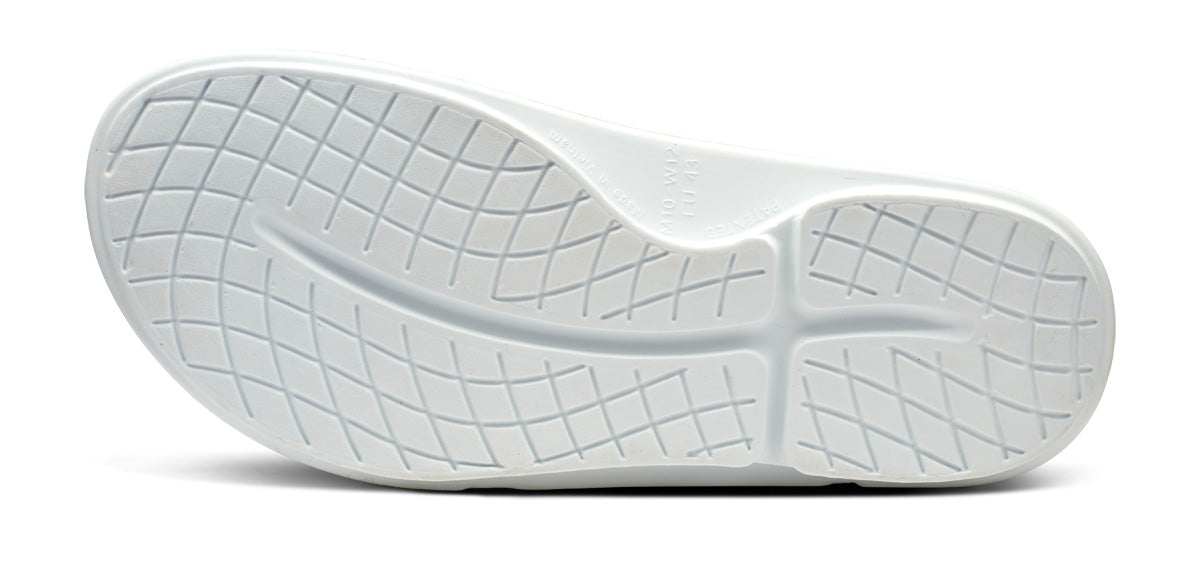 OOFOS Women&#39;s OOahh Sport Flex Slide - White