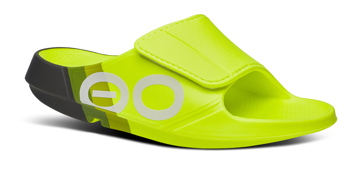 OOFOS Men&#39;s OOahh Sport Flex LTD Edition Slide - Electro Rally