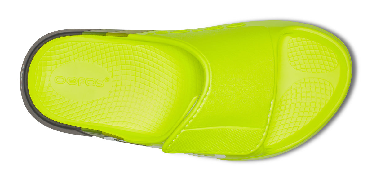 OOFOS Men&#39;s OOahh Sport Flex LTD Edition Slide - Electro Rally