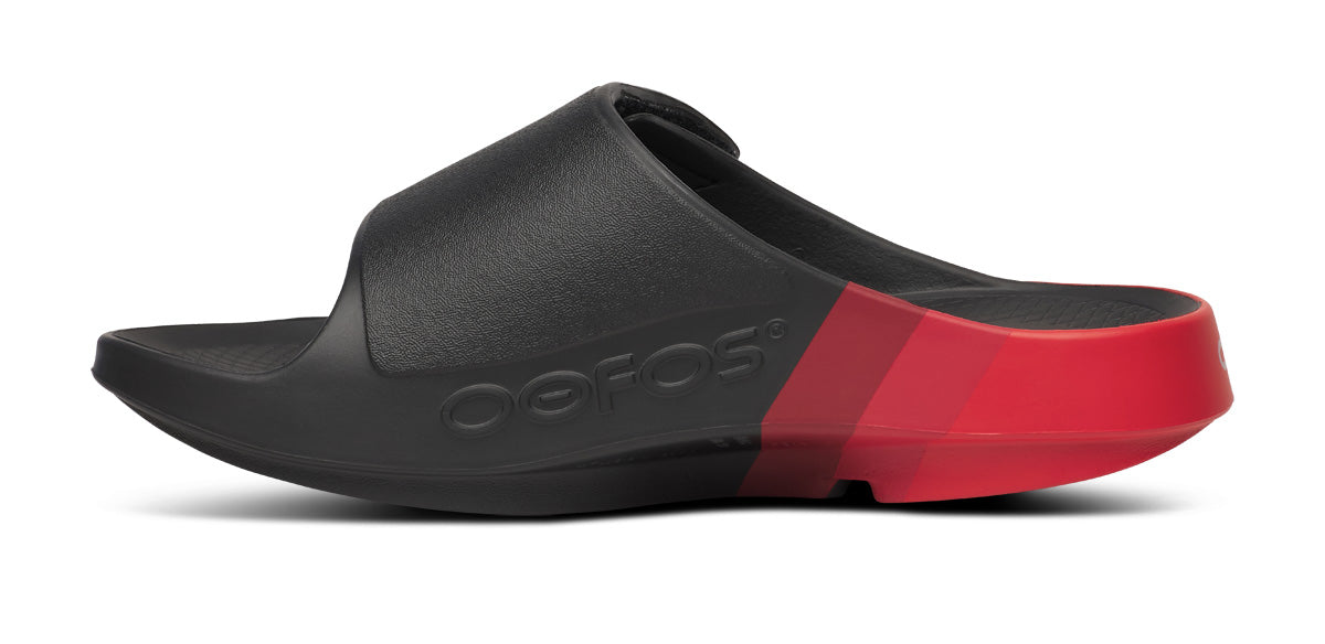 OOFOS Men&#39;s OOahh Sport Flex LTD Edition Slide - Fire Rally