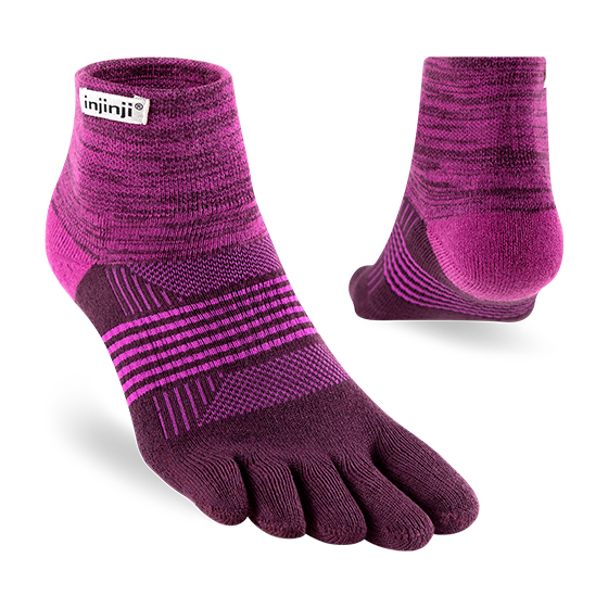 Injinji TRAIL Womens Specific Midweight Mini-Crew Running Socks