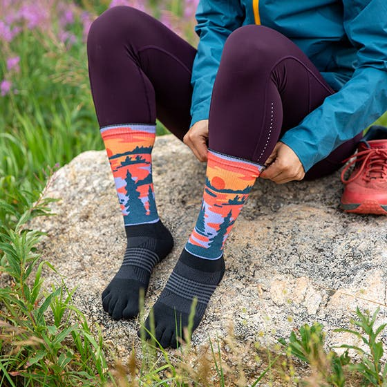 Injinji Artist Designed Womens Trail Crew