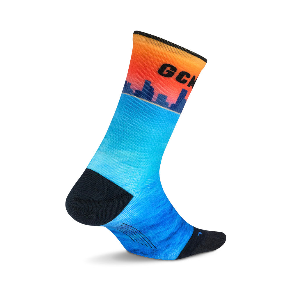 Feetures Elite Light Cushion Mini Crew - The Official 2024 Gold Coast Marathon Sock