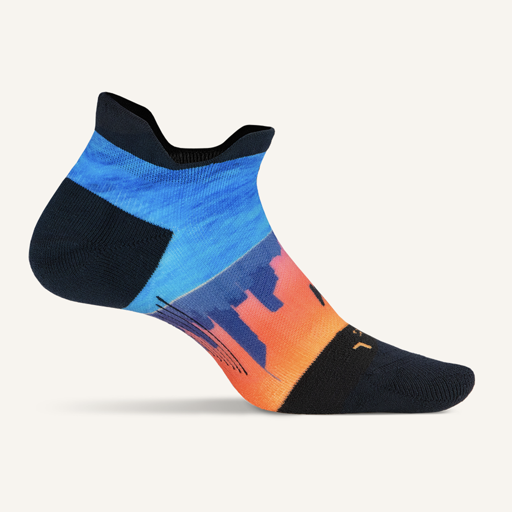 Feetures Elite Light Cushion No Show Tab - The Official 2024 Gold Coast Marathon Sock