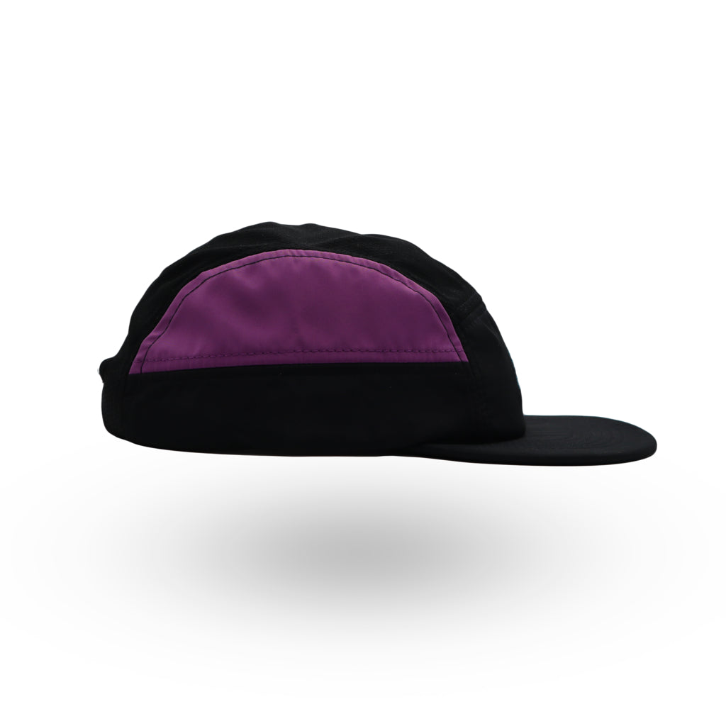 Helios Headwear Ultralight 7 Panel Soft Brim Cap - Charcoal Magenta