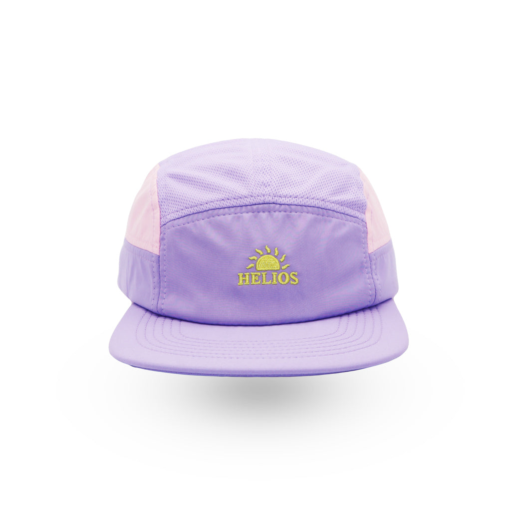 Helios Headwear Ultralight 7 Panel Soft Brim Cap - Lavender Pink