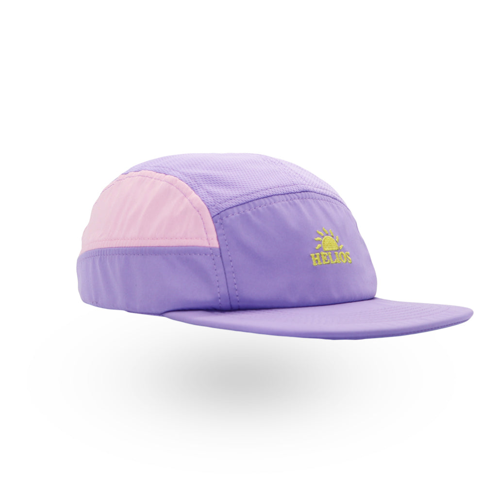 Helios Headwear Ultralight 7 Panel Soft Brim Cap - Lavender Pink