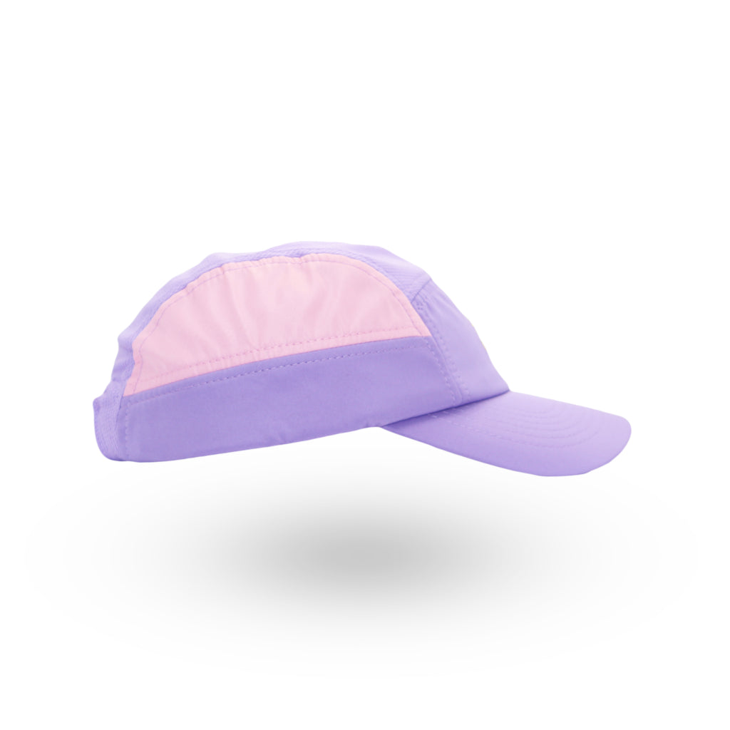 Helios Ultralight 7 Panel Firm Brim Running Cap - Lavender Pink