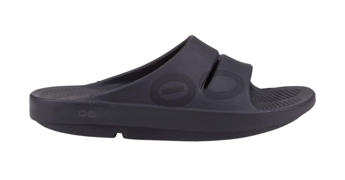 OOFOS Women&#39;s OOahh Sport Slide - Black Matte