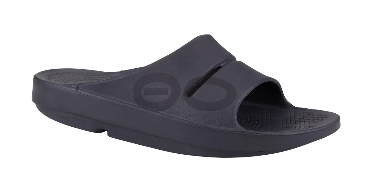 OOFOS Women&#39;s OOahh Sport Slide - Black Matte